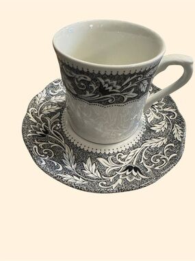 J&G Meakin Sterling Renaissance Cup & Saucer Set England Vintage